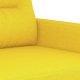 vidaXL vidaXL Sofa 2-osobowa, jasnożółta, 120 cm, tapicerowana tkaniną 6