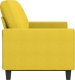 vidaXL Sofa 3-osobowa, jasnożółta, 180 cm, tapicerowana tkaniną 4