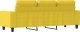vidaXL Sofa 3-osobowa, jasnożółta, 180 cm, tapicerowana tkaniną 5