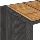 vidaXL vidaXL Ogrodowy stół barowy z akacjowym blatem, czarny, 185x80x110 cm 9