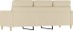 vidaXL 3-osobowa sofa, kremowa, 180 cm, tapicerowana tkaniną 5