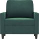 vidaXL Fotel, ciemnozielony, 60 cm, obity aksamitem 3