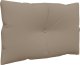 vidaXL Poduszki na sofę z palet, 2 szt., kolor taupe, tkanina 4