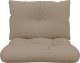 vidaXL Poduszki na sofę z palet, 2 szt., kolor taupe, tkanina 5