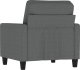 vidaXL vidaXL Fotel, ciemnoszary, 60 cm, obity tkaniną 5