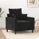 vidaXL vidaXL Fotel, czarny, 60 cm, obity aksamitem 1