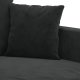 vidaXL vidaXL Fotel, czarny, 60 cm, obity aksamitem 5