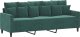 vidaXL vidaXL Sofa 3-osobowa, ciemnozielony, 180 cm, obita aksamitem 2