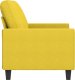 vidaXL vidaXL Sofa 2-osobowa, jasnożółta, 140 cm, tapicerowana tkaniną 4