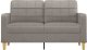 vidaXL vidaXL Sofa 2-osobowa, kolor taupe, 140 cm, tapicerowana tkaniną 3