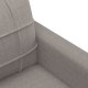 vidaXL vidaXL Sofa 2-osobowa, kolor taupe, 140 cm, tapicerowana tkaniną 6