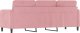 vidaXL vidaXL Sofa 3-osobowa, różowa, 180 cm, obita aksamitem 5