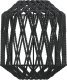 vidaXL vidaXL Klosz do lampy, czarny, 23x28 cm, żelazo i papier 8
