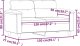 vidaXL vidaXL 2-osobowa sofa, kremowa, 120 cm, tapicerowana mikrofibrą 8