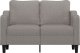 vidaXL vidaXL Sofa 2-osobowa, kolor taupe, 140 cm, tapicerowana tkaniną 3