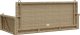 vidaXL vidaXL Ławka bujana, beżowa, 119x56x48 cm, polirattan 6