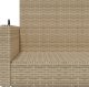 vidaXL vidaXL Ławka bujana, beżowa, 119x56x48 cm, polirattan 8