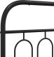 vidaXL vidaXL Metalowe wezgłowie, czarne, 90 cm 5