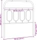 vidaXL vidaXL Metalowe wezgłowie, czarne, 90 cm 6