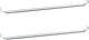 vidaXL vidaXL Karnisze, 2 szt., biało-srebrne, 40-60 cm, aluminium 1