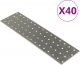 vidaXL vidaXL Płytki perforowane, 40 szt., 2 mm, 300x80 mm, stal ocynkowana 1