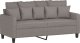 vidaXL vidaXL Sofa 2-osobowa, kolor taupe, 140 cm, tapicerowana tkaniną 2