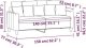 vidaXL vidaXL Sofa 2-osobowa, kolor taupe, 140 cm, tapicerowana tkaniną 9