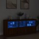 Listwa zasilająca vidaXL vidaXL Szafka z oświetleniem LED, brązowy dąb, 162x37x67 cm 1
