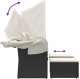 vidaXL vidaXL 2-os. sofa ogrodowa z daszkiem i podnóżkami, czarna, rattan PE 2