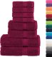 vidaXL vidaXL 8-częściowy zestaw ręczników premium SOLUND, bordo, 600 g/cm 1