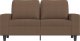 vidaXL Sofa 2-osobowa, brązowa, 120 cm, tapicerowana tkaniną 3