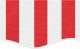vidaXL vidaXL Lambrekin do markizy, czerwono-białe paski, 3 m 3