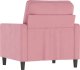 vidaXL vidaXL Fotel, różowy, 60 cm, obity aksamitem 4