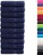vidaXL Ręczniki premium SOLUND 10 szt., granatowe, 100x150 cm 1