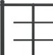 vidaXL vidaXL Metalowe wezgłowie, czarne, 140 cm 4