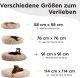 Diversa BEST FRIENDS DONUT LEGOWISKO 58x58 BEŻ 11