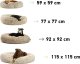 Diversa BEST FRIENDS DONUT LEGOWISKO 58x58 BEŻ 6