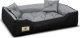 AIO Europe Legowisko Prestige dla psa, kota  80x60 / 100x75 szaro-czarne 2