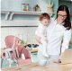 Ricokids Krzesełko do karmienia ze stolikiem Nukido Belo różowe + pałąk z zabawkami 12