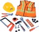 Woopie Duży Zestaw Budowlańca Majsterkowicza Narzędzia Odblaskowa Kamizelka Kask 3