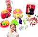 LeanToys Zestaw Kuchenny Gotowanie Lodówka Sokowirówka Toster Akcesoria Kuchenne 1