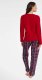 Esotiq & henderson Piżama Glance 40938-33X Czerwona (Rozmiar XL) 1