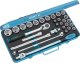 Zestaw narzędzi Hazet Hazet socket wrench set 905, 1/2, 30 pieces, tool set (blue, with reversible ratchet) 1