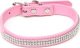 Paw Paw Love - Collar w. similisten (Small, 35x1.5cm) - Pink 1