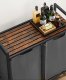 Kosz na pranie Vasagle Kosz Na Pranie, 2-przedziałowy Kosz Na Pranie, Tkanina Oxford, Wysuwane I Wyjmowane Torby Do Prania, Metalowa Rama, 2 X 46 L, 73 6