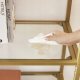 Vasagle Półka 5-poziomowa, Regał Ze Szkła Hartowanego, Konstrukcja Łukowa, Konstrukcja Stalowa, Do Salonu, Łazienka Robocza, Złoty Kolor 13