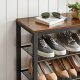 Songmics Półka Na Buty, Organizer Na Buty Z 3 Półkami Z Siatki, Do Przedpokoju, Salonu, Sypialni, Prosta Konstrukcja, Stabilna, W Stylu I 6