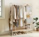 Tectake Wieszak Na Ubrania, Wieszak Na Płaszcze, 45 X 120 X 160 Cm, Wieszak Na Ubrania Z Drążkiem Na Ubrania, Stojak Na Buty, Otwarta Sz 12