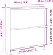 vidaXL Szafka na buty, czarna, 80x21x87,5 cm, materiał drewnopochodny 8