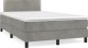vidaXL vidaXL Łóżko kontynentalne z materacem i LED, jasnoszare, 120x190 cm 3